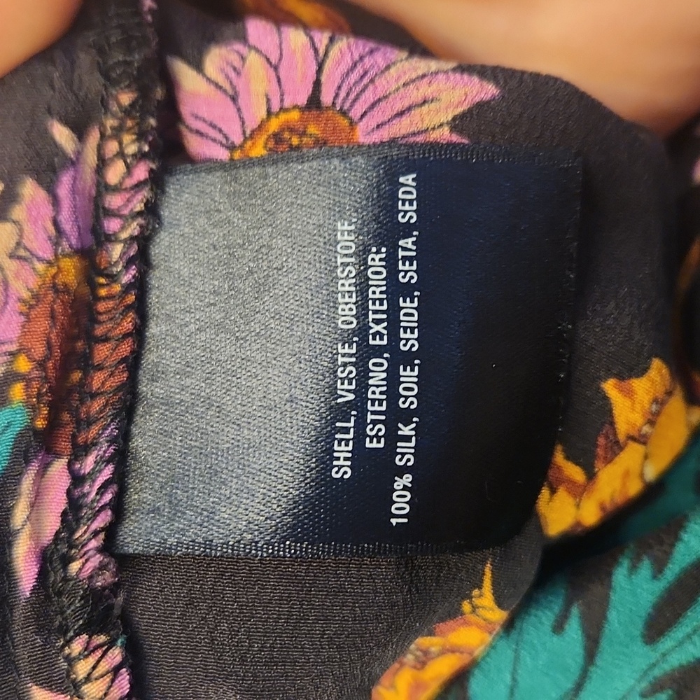 Maeve Silk Floral Top Size 4 - Picture 12 of 15